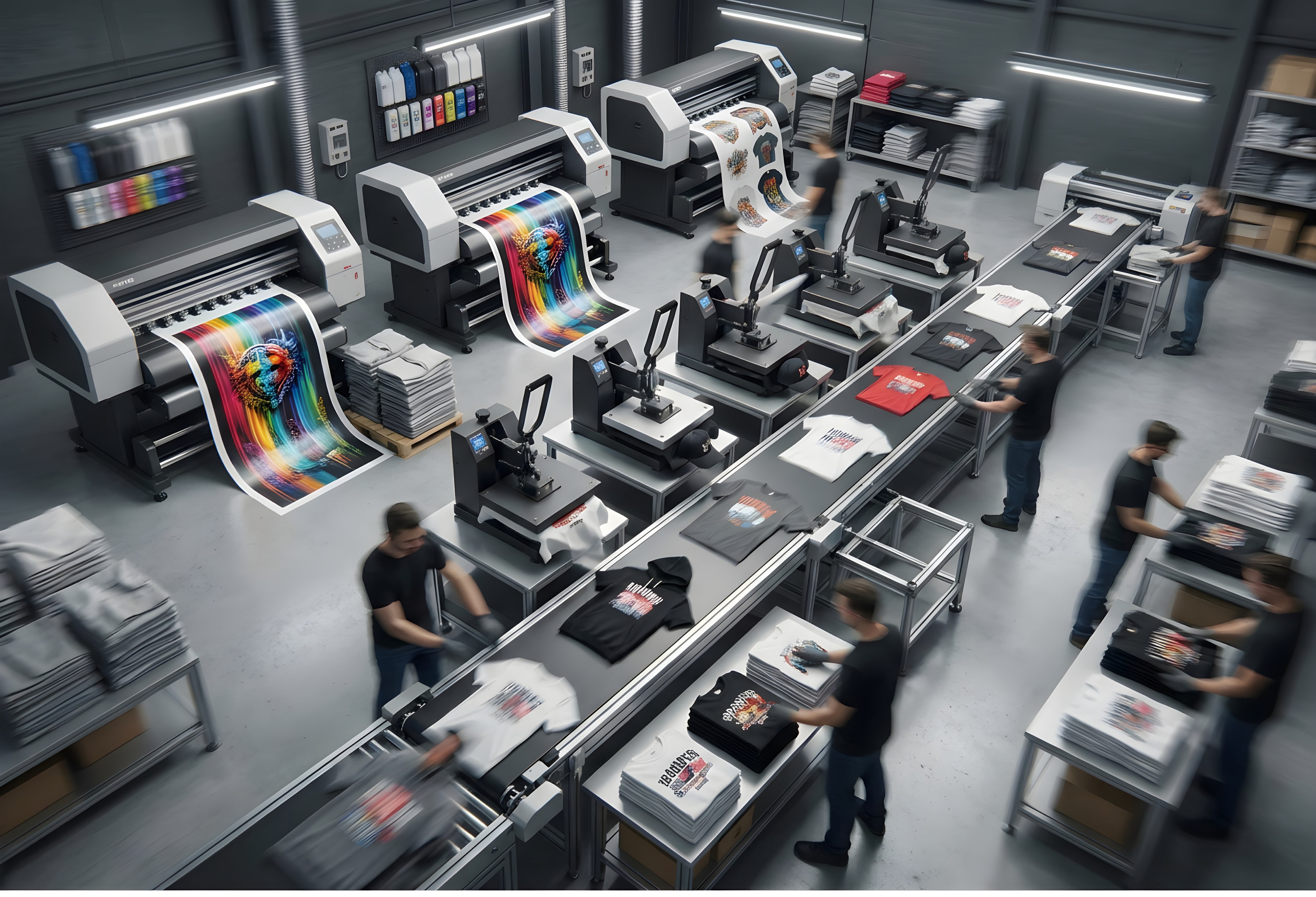 DTF-Transferdruck und Textildruck-Produktion bei Printsyndikat in Niederkrüchten